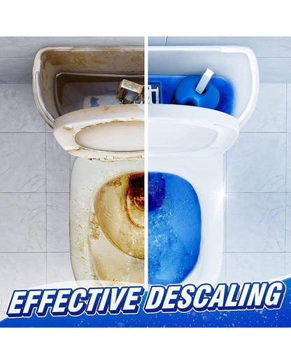 Blue Tablet Flush Tank