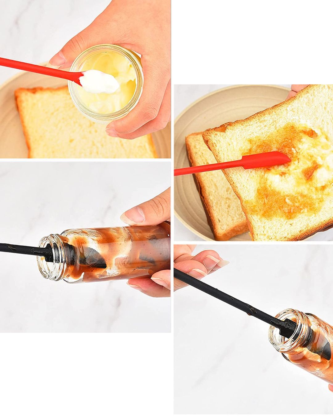 Mini Silicone Double-Headed Spatula Set