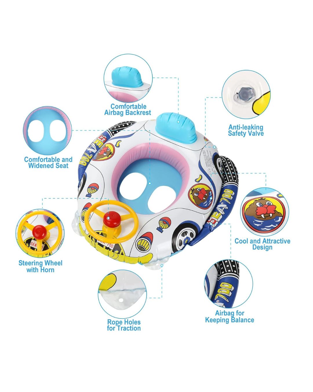 Car Inflatable Swimming Ring