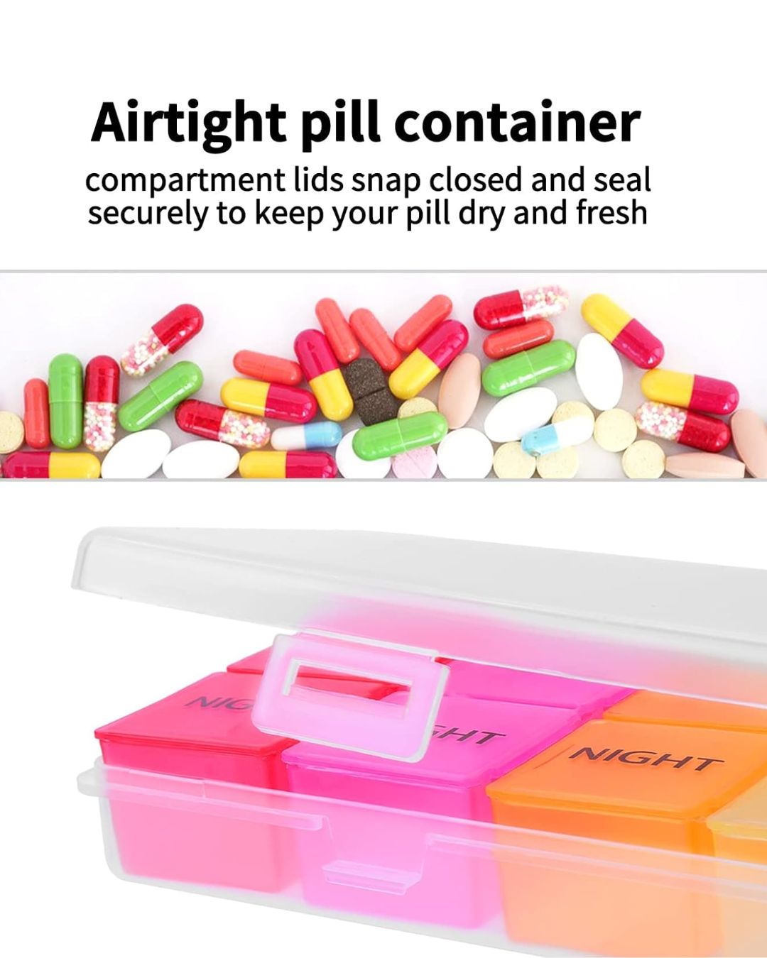 7 Days Rainbow Pill Organizer
