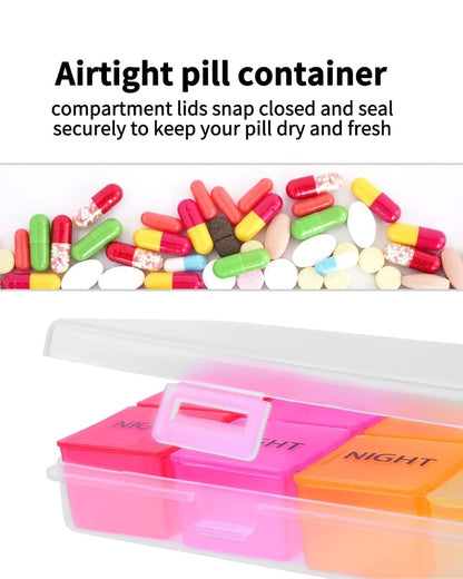 7 Days Rainbow Pill Organizer