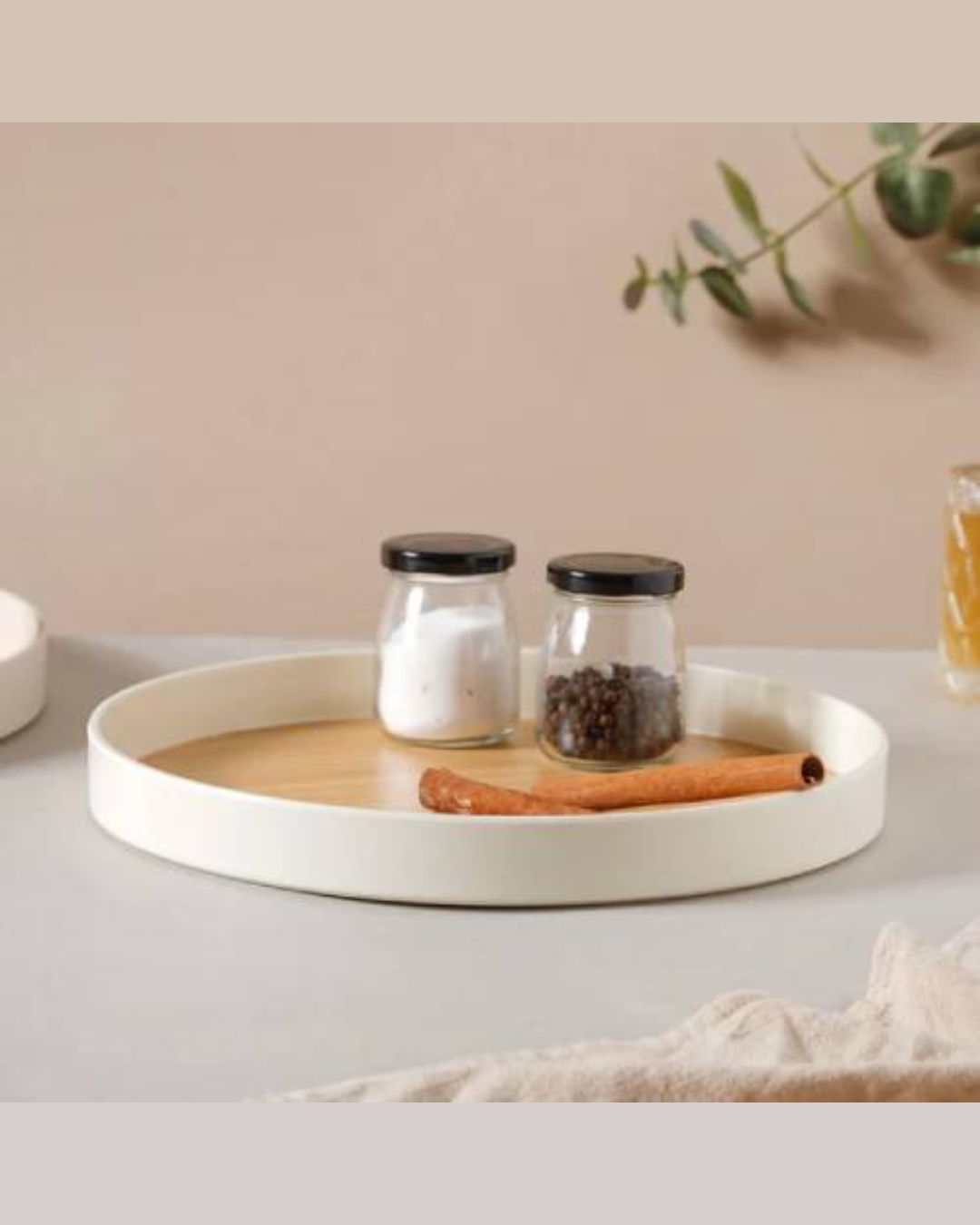 Round Serving Tray Set
