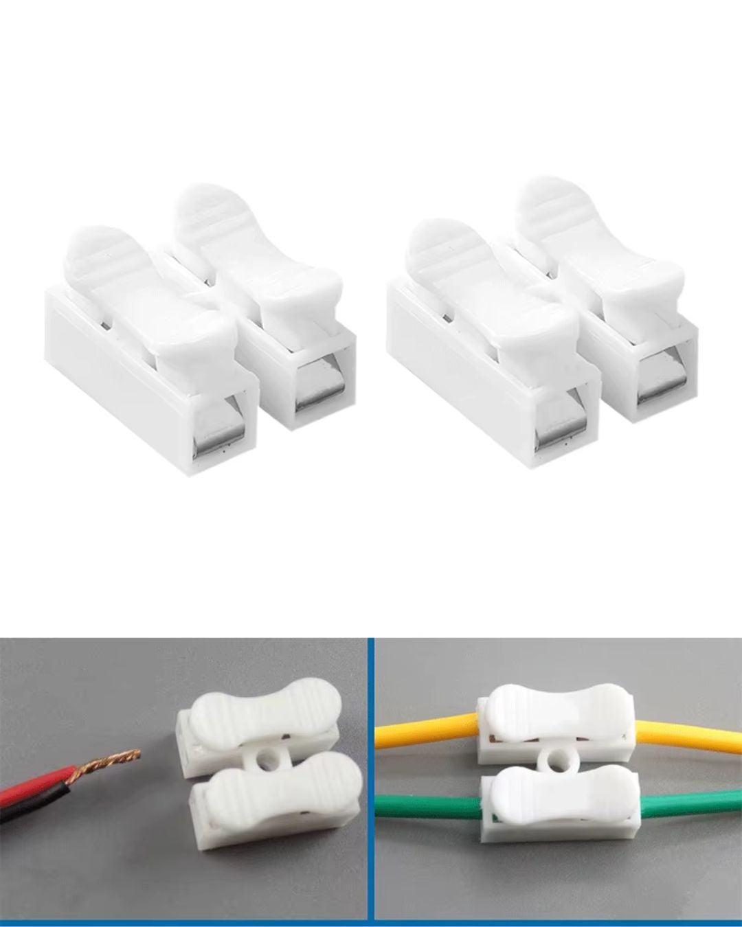 Screwless Quick Electrical Connectors