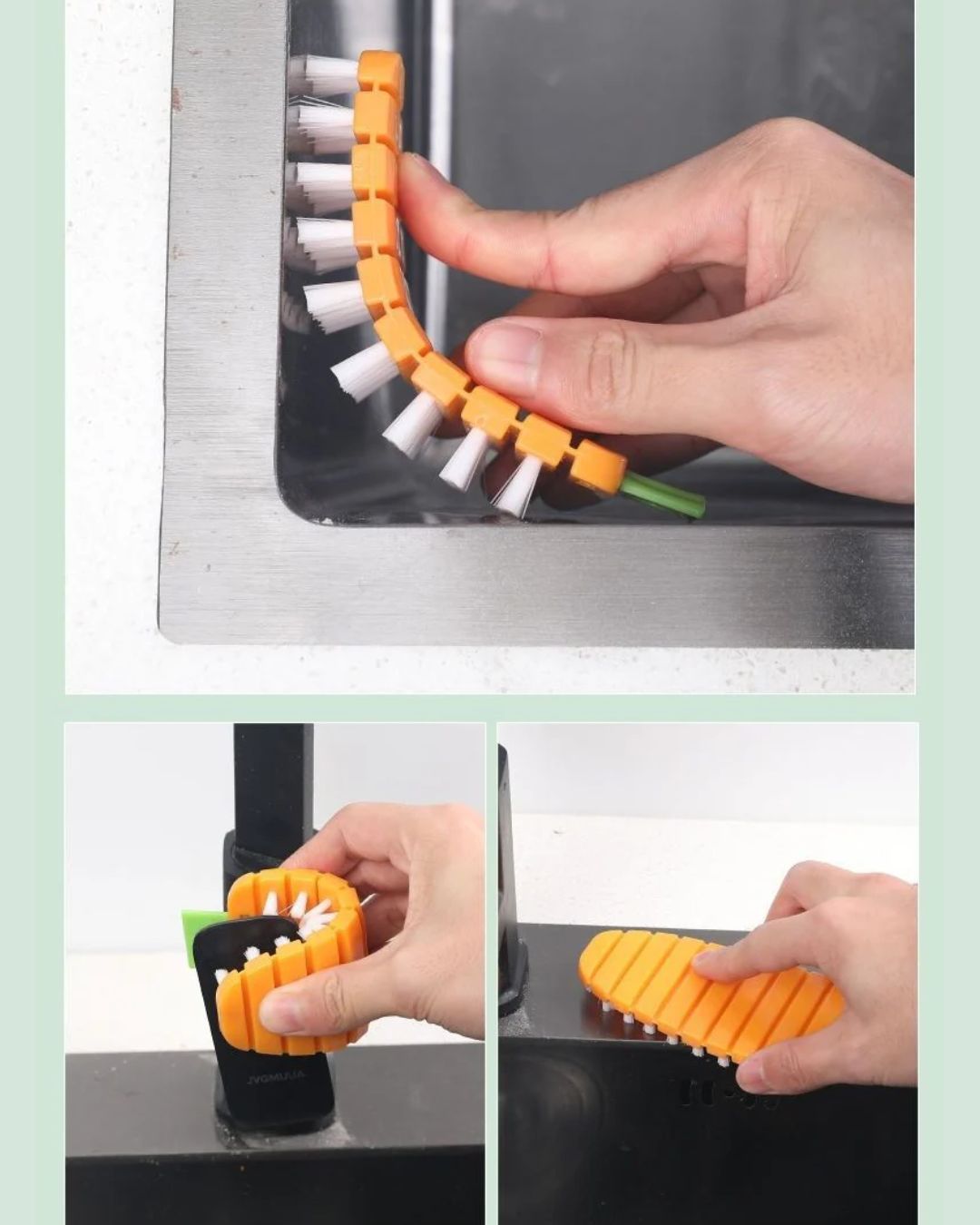 Carrot Shape Vegetable Cleaning Brush