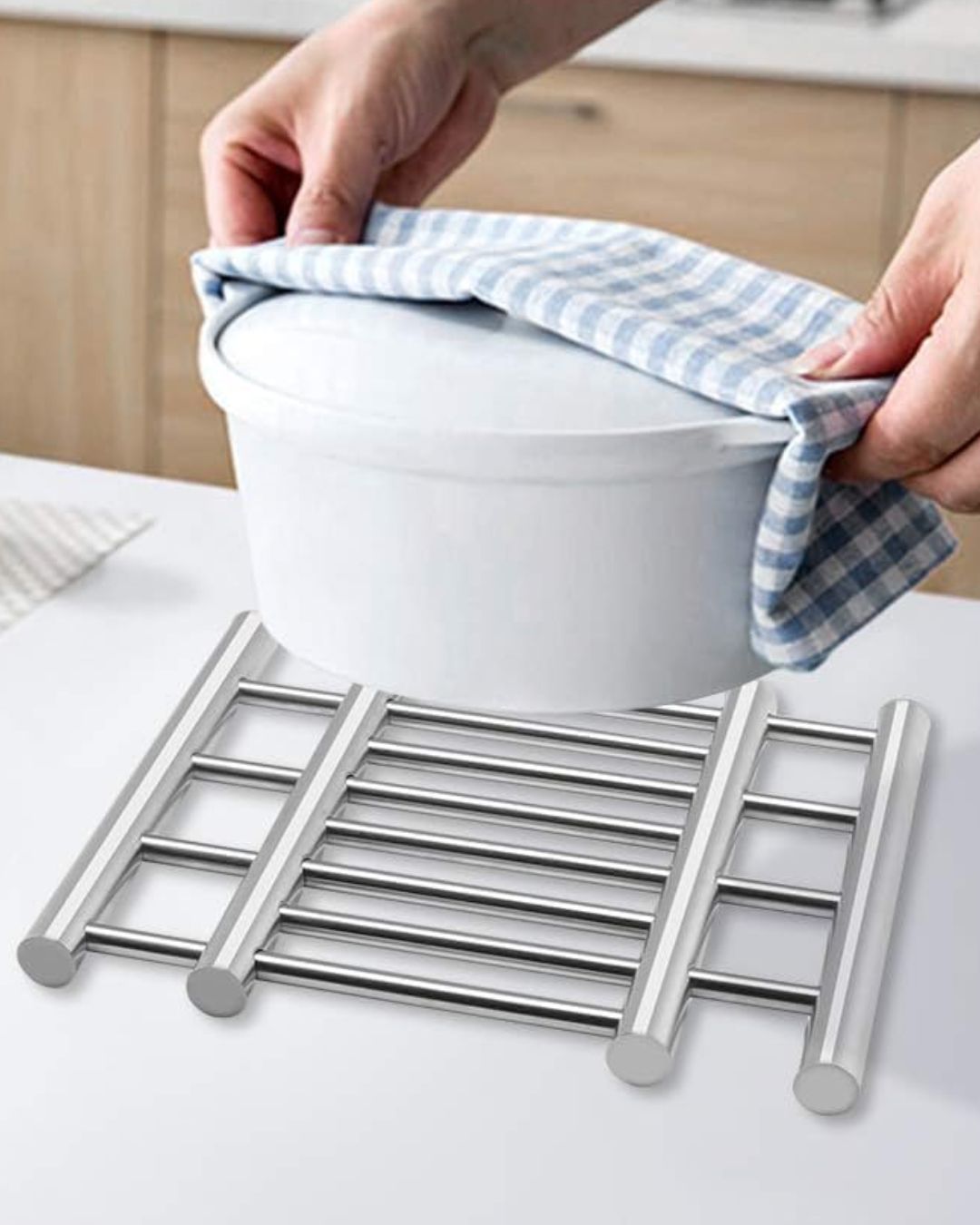 Extendable Stainless Steel Trivet Stand