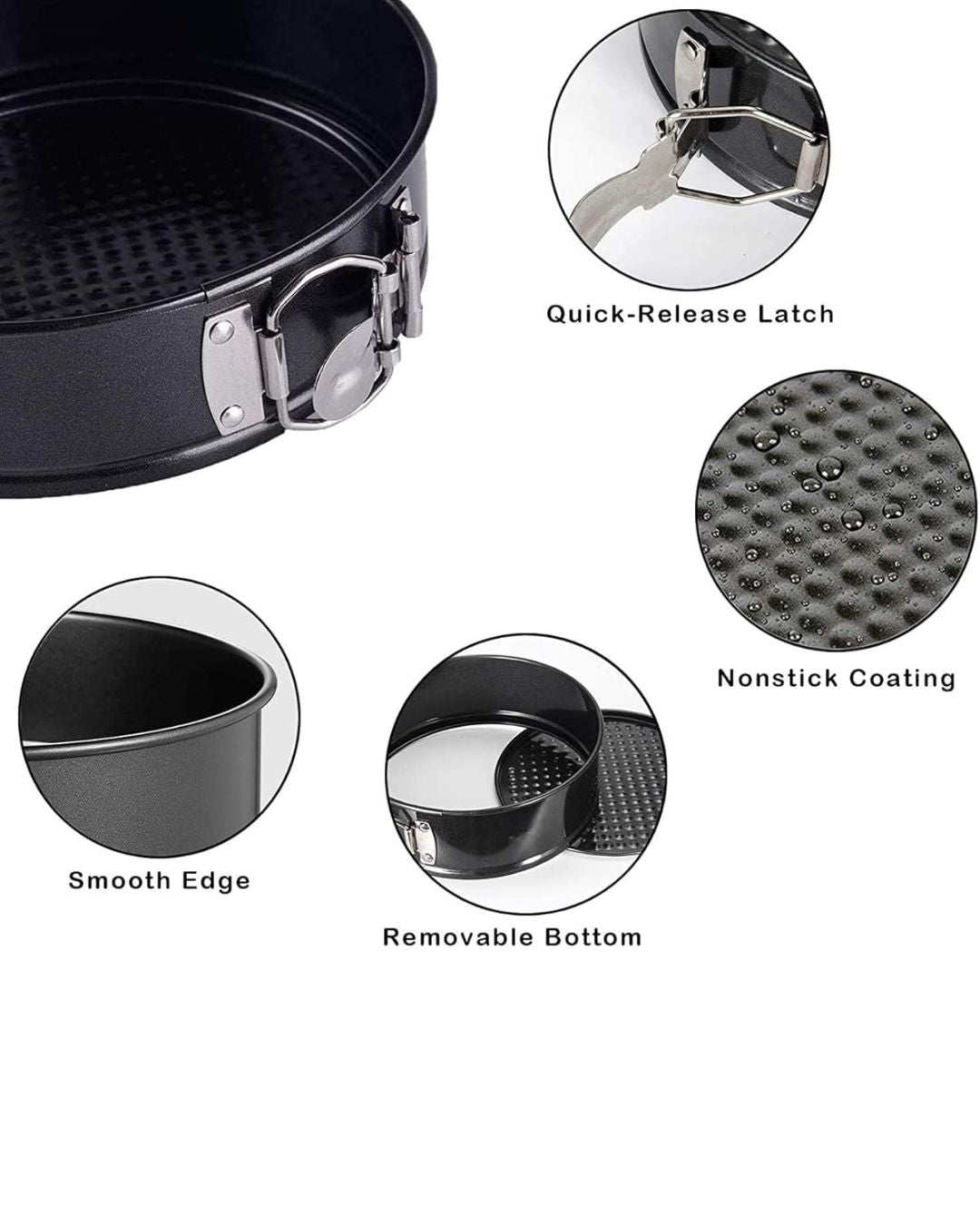 Round Cake Mold Pan Set of 3