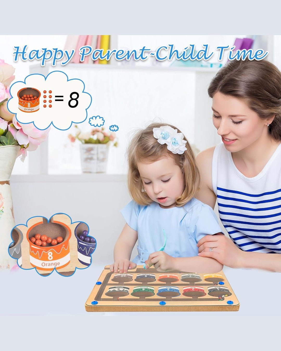 Montessori Magnetic Color and Number Maze