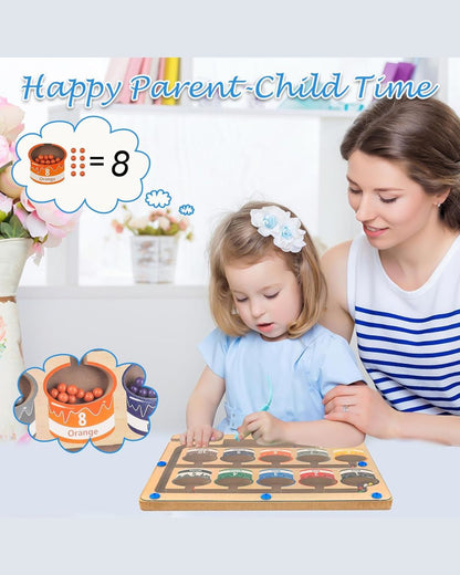Montessori Magnetic Color and Number Maze