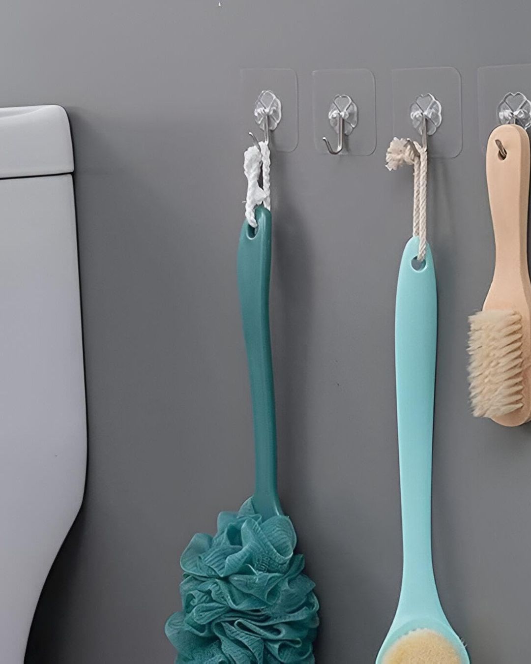 Transparent Adhesive Flower Hooks