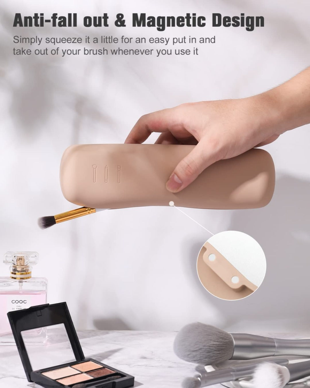 Silicone Magnetic Makeup Cover Case