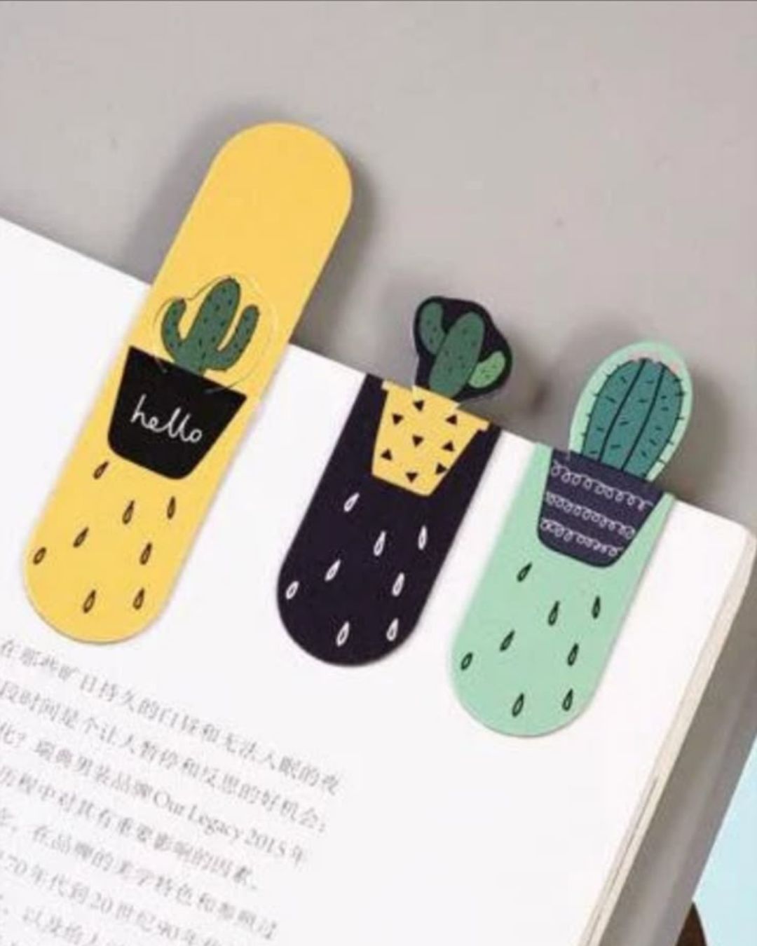 Cactus Magnetic Bookmarks