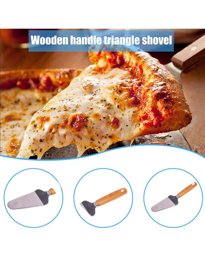 Stainless Steel Triangular Spatula Wood Handle