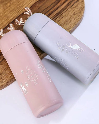 Reindeer Shape Glass Water Bottle