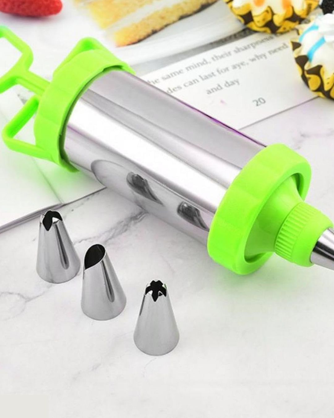 Stainless Steel Cake Decorating Syringe Set