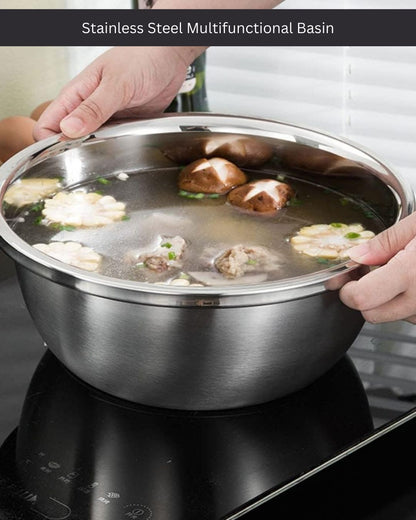 2 in 1 Stainless Steel Multifunctional Grater Basin