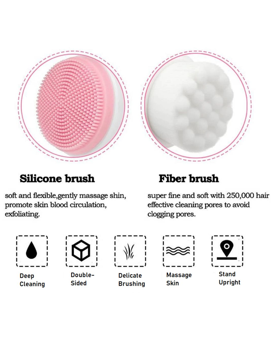 Two-Tone Soft Silicone Dog Paw Cleaning Brush