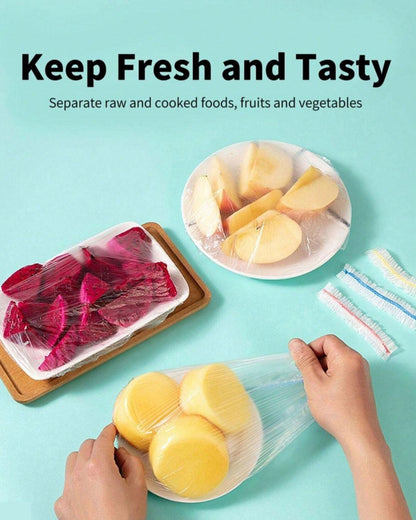 100pcs Colorful Disposable Food Covers