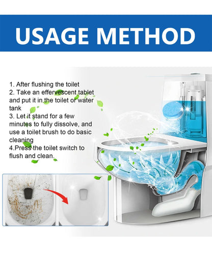 Effervescent Toilet Bowl Cleaner Tablets
