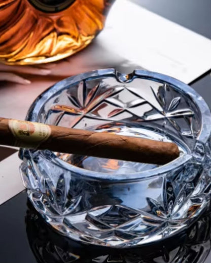 Glass Round Crystal Ashtray