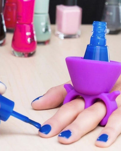 Wearable Nail Polish Bottle Holder Ring