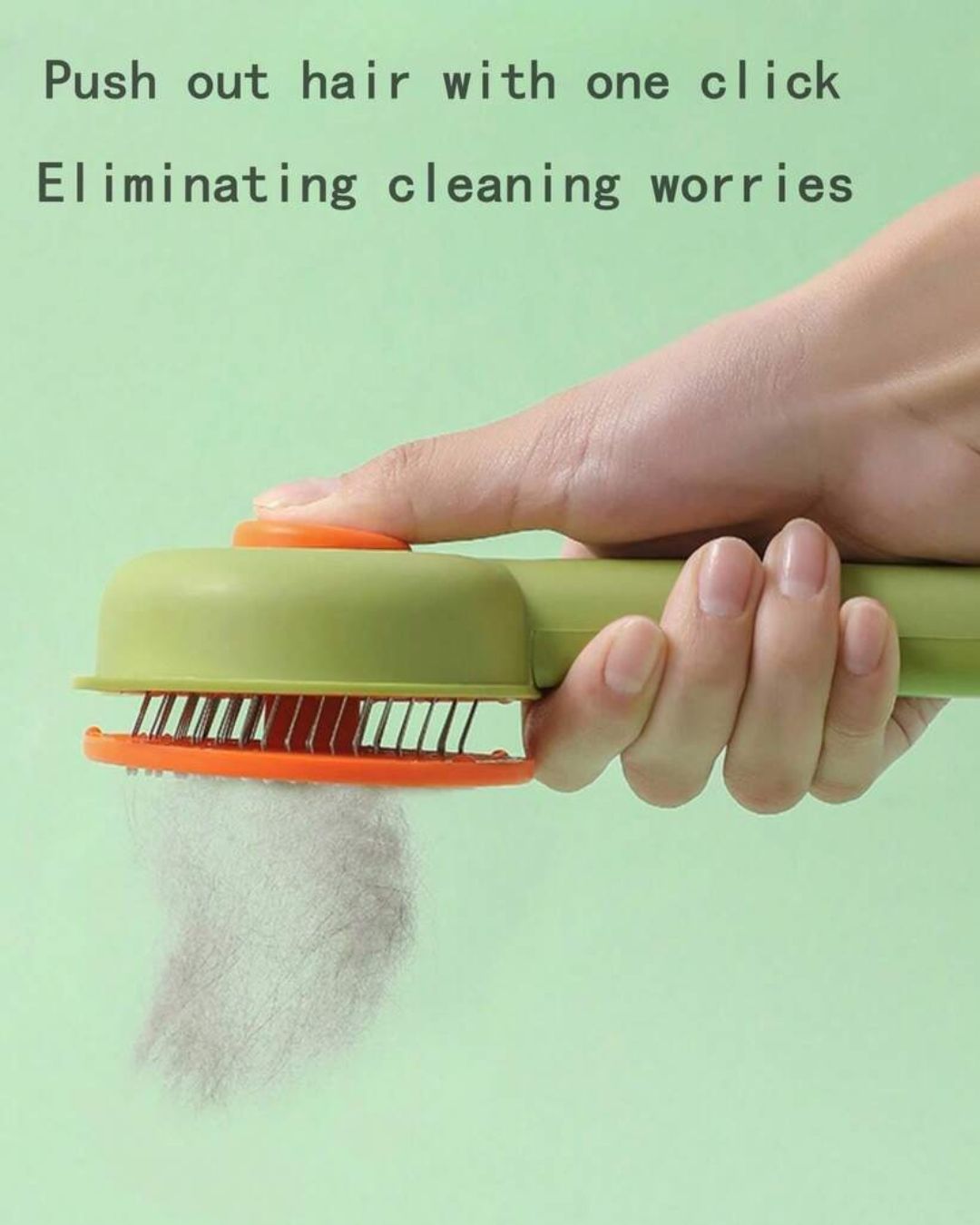 Press Type Pet Grooming Brush