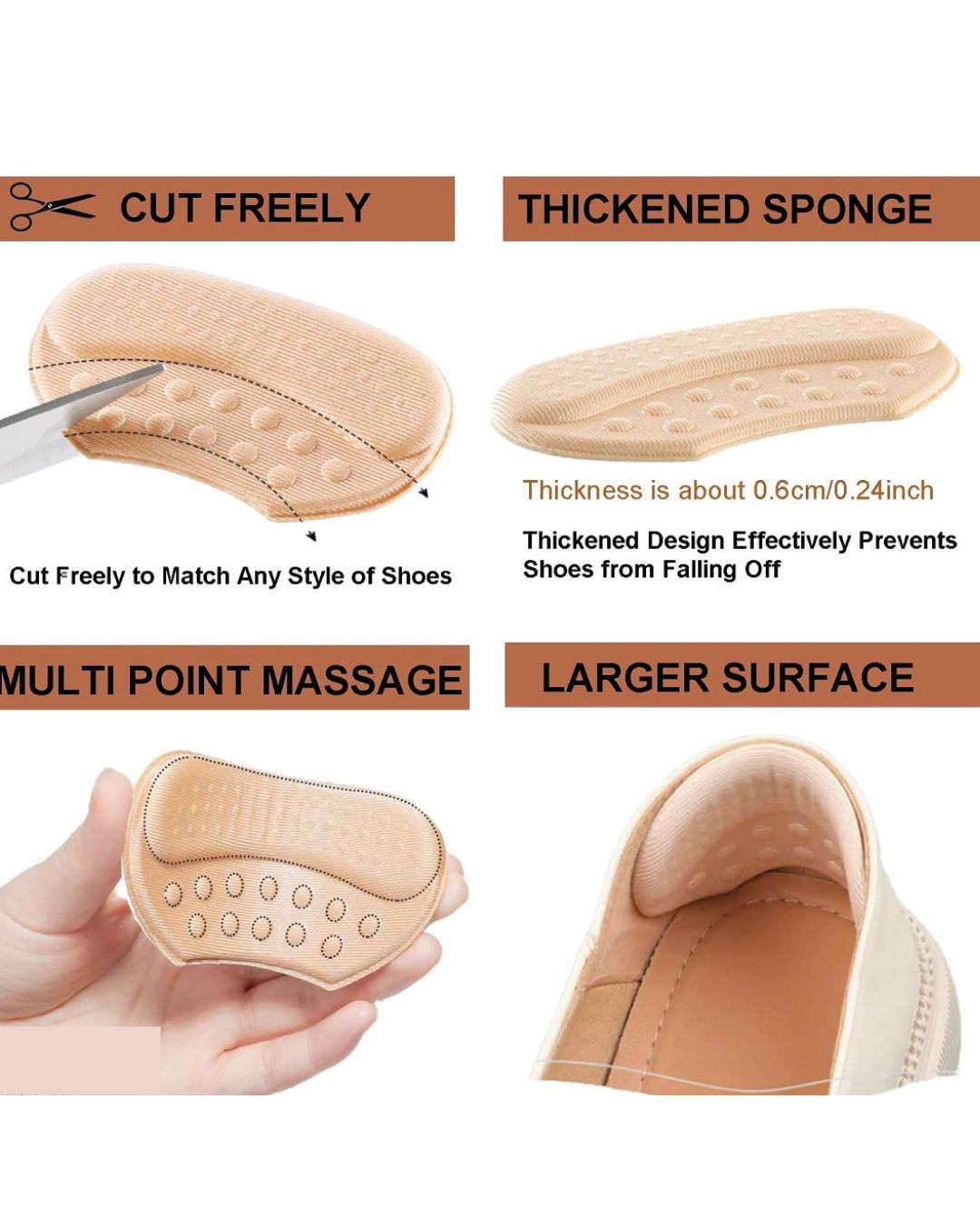 Heel Pads for Shoes
