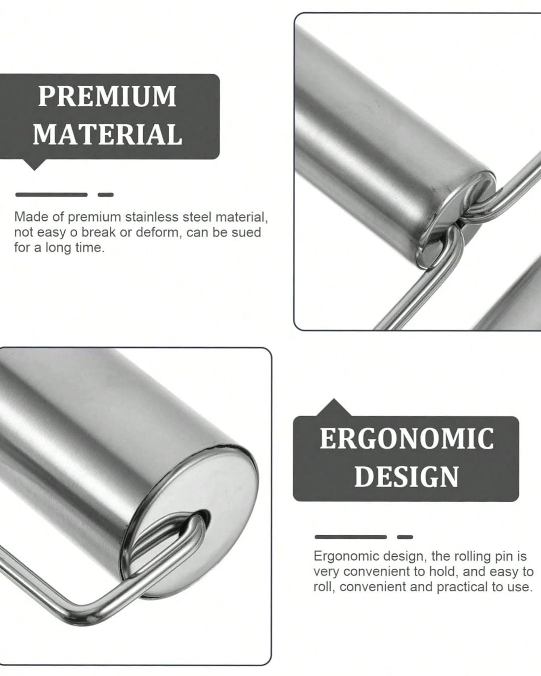Double-Heads Stainless Steel Rolling Pin