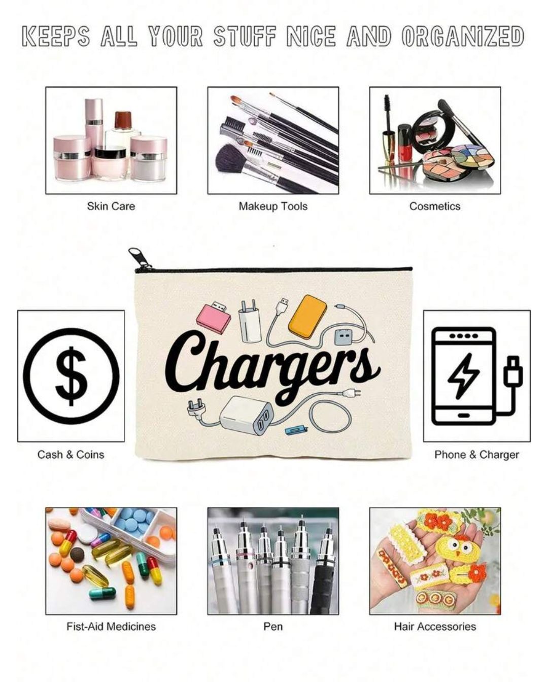 Chargers Portable Pouch