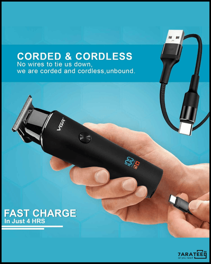 VGR Compact Portable Electric Shaver Machine