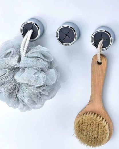 Round Adhesive Push Towel Hook