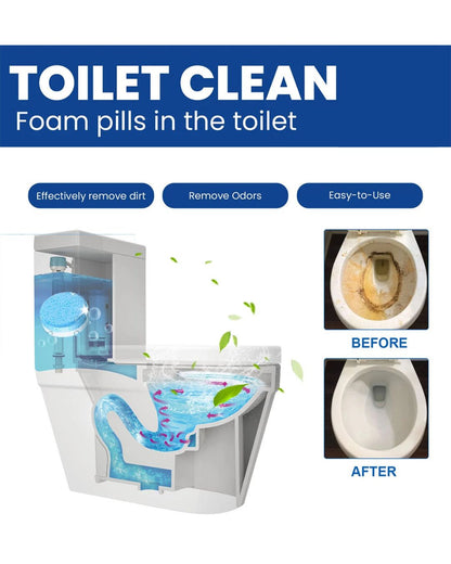 Effervescent Toilet Bowl Cleaner Tablets