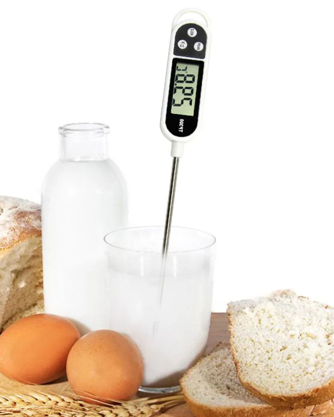 Digital Food Thermometer with LCD Display