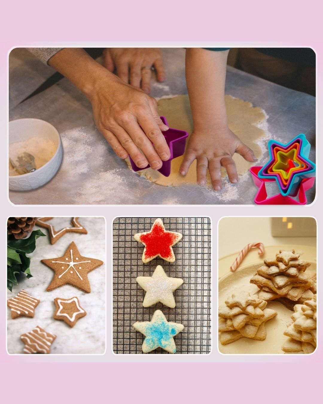 5-Piece Plastic Cookie Cutter Set