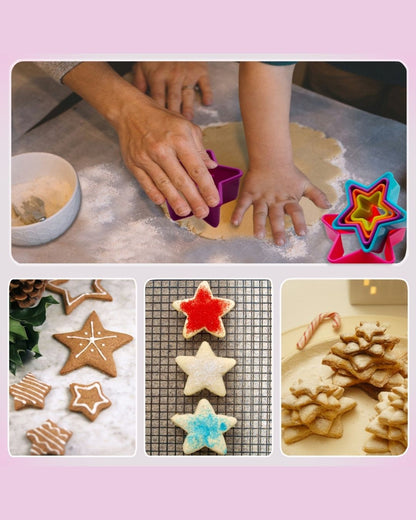 5-Piece Plastic Cookie Cutter Set