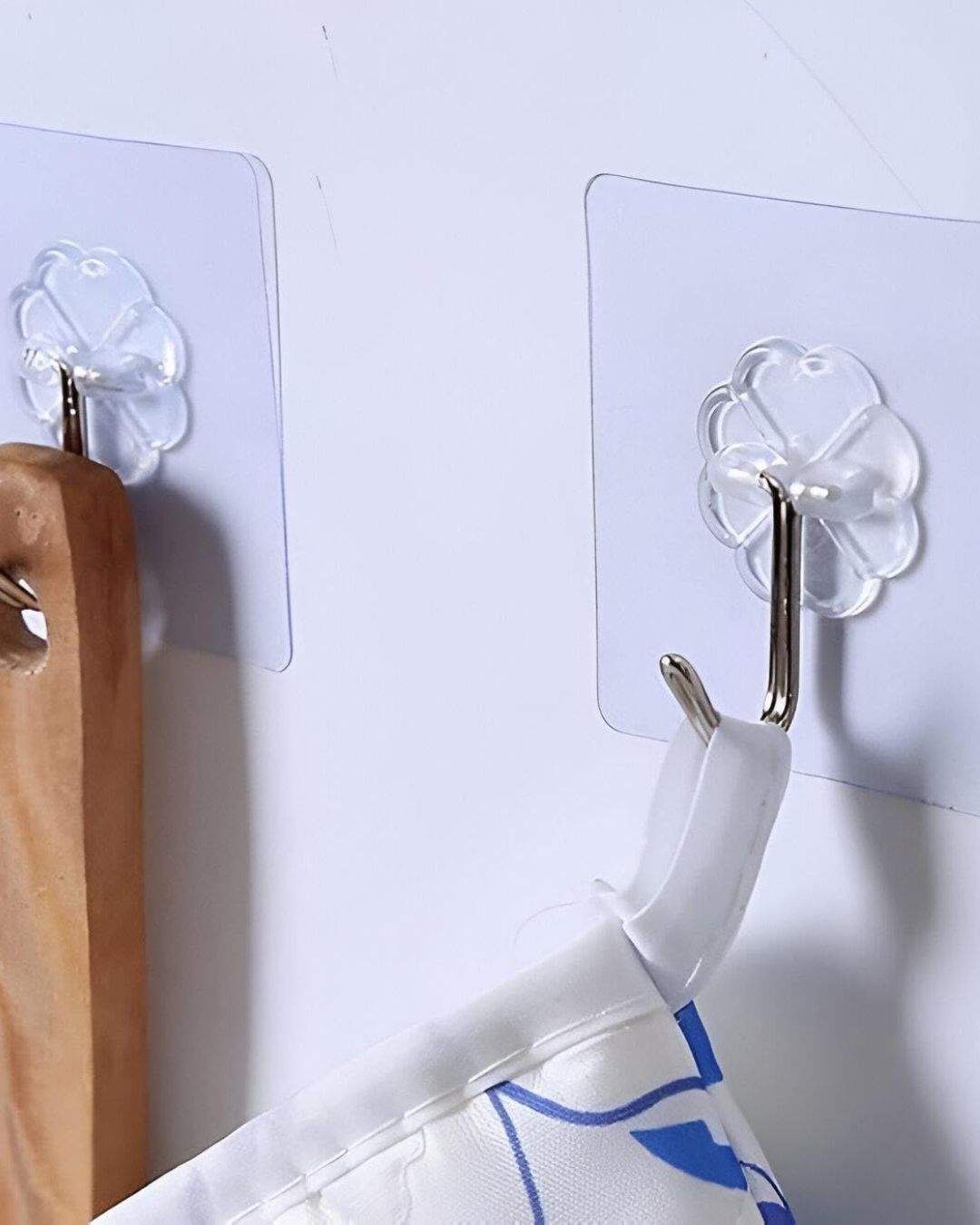 Transparent Adhesive Flower Hooks