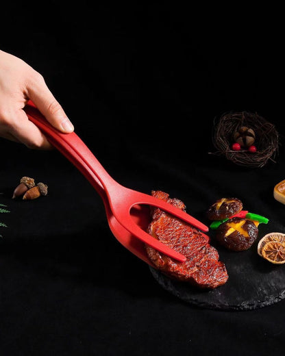 2 In 1 Frying Spatula Tong