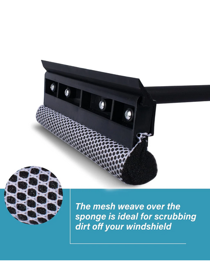 Window Squeegee with Scrubber