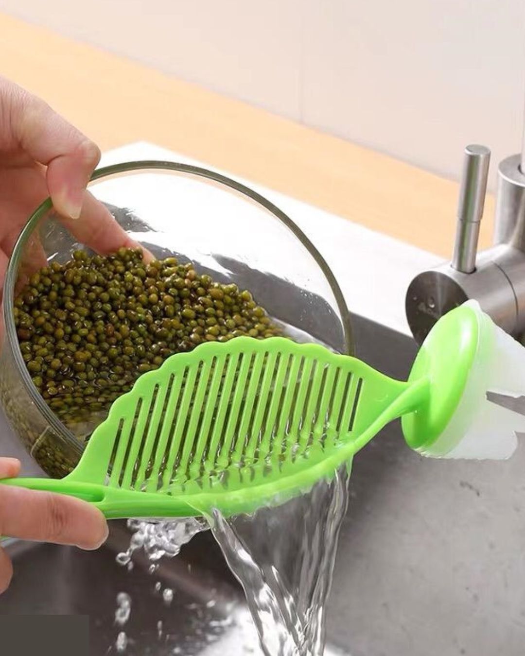 Rice Washing Drainer Spoon with Head