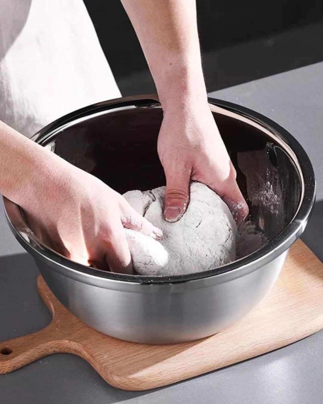 Multifunction Stainless Steel Basin with Strainer Set