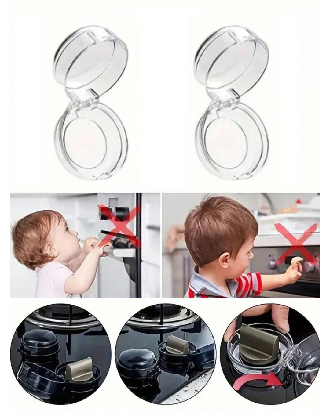 Transparent Gas Stove Switch Protection Cover