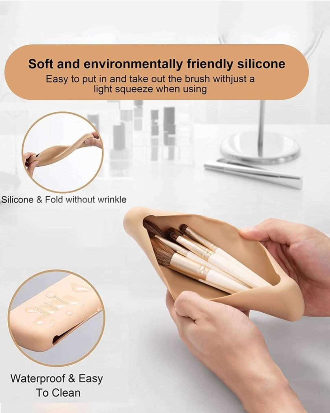 Silicone Magnetic Makeup Cover Case