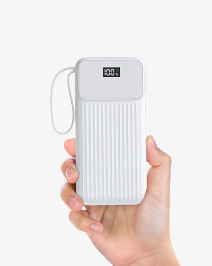 20000mAh Power Bank with Built in Cables