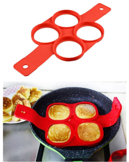 4-Grid Pancake Silicone Mold