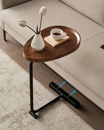 C-Shaped End Table for Couch