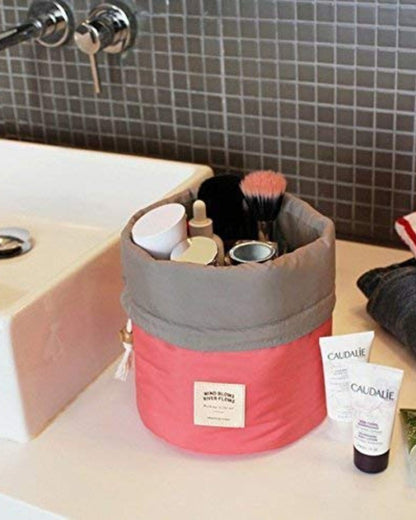 Makeup & Toiletries Barrel Bag