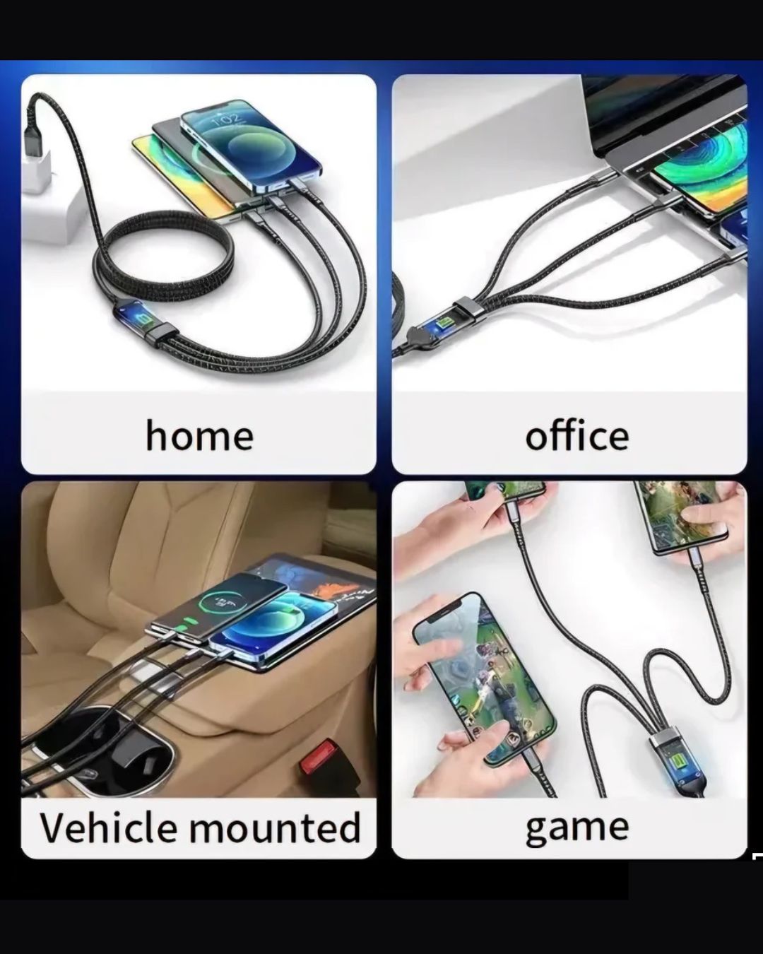 3 In 1 Fast Charging Cable