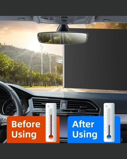 Retractable Sunshade for Car Windshield
