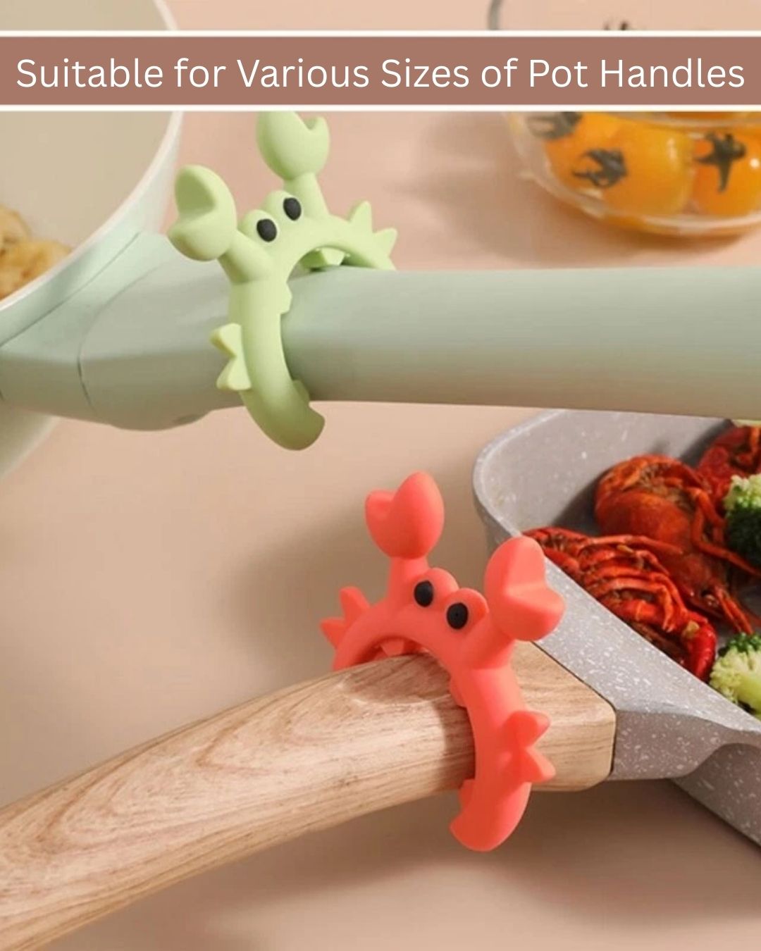 Crab Shaped Silicone Spatula Rack