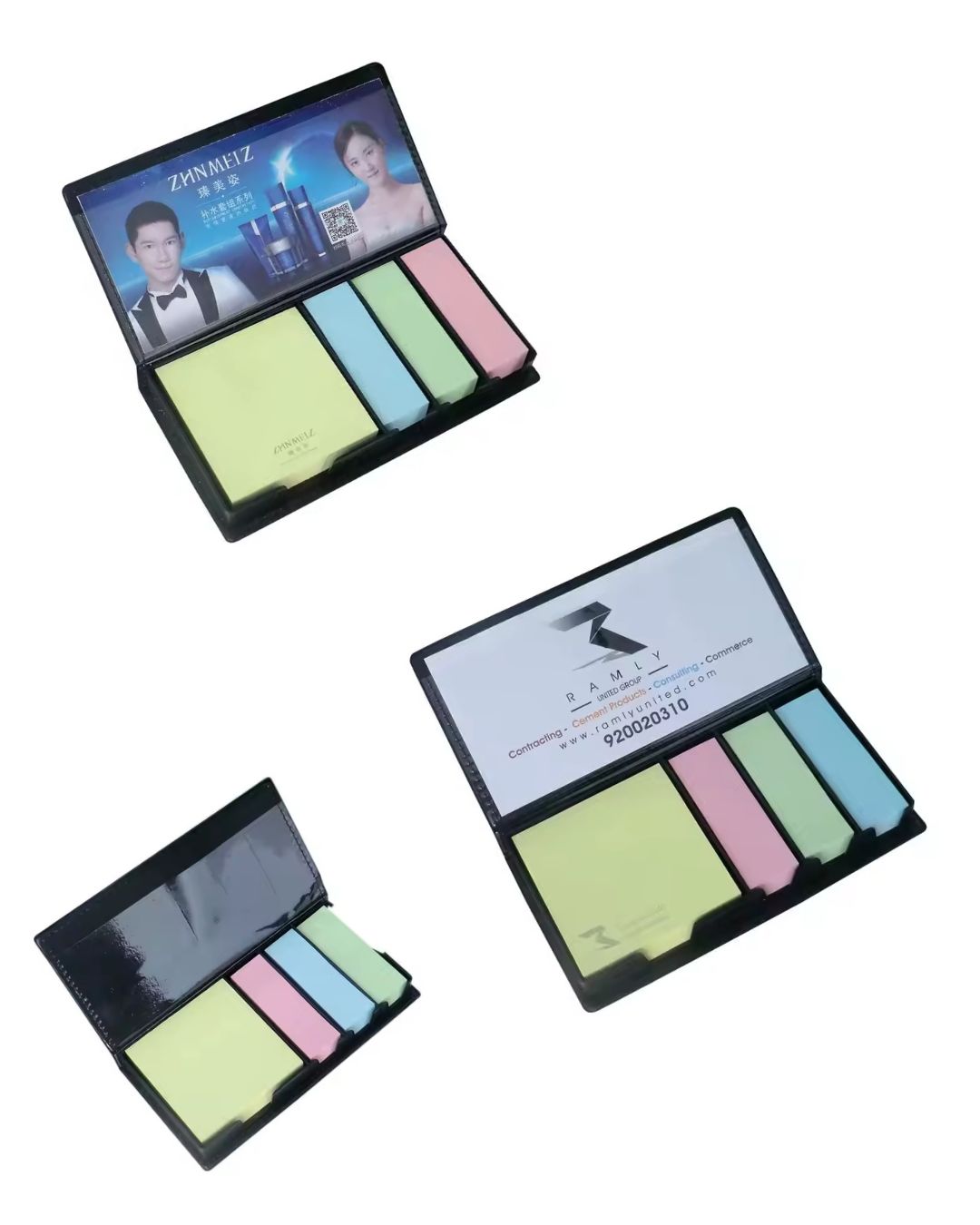 5 In 1 Sticky Notes Leather Box