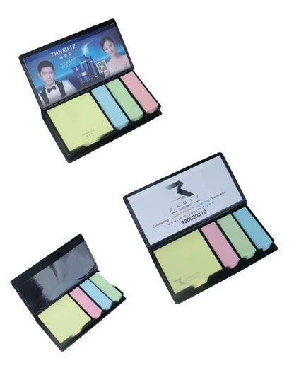 5 In 1 Sticky Notes Leather Box